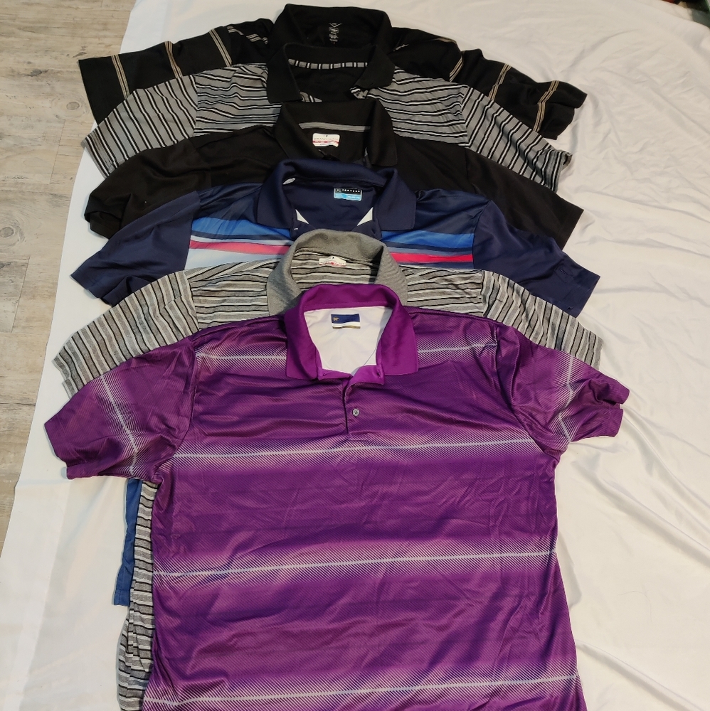 Group of 6 XXL golf polos